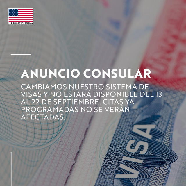 Comunicado de la Embajada. Foto: Embajada de Estados Unidos en Panamá   