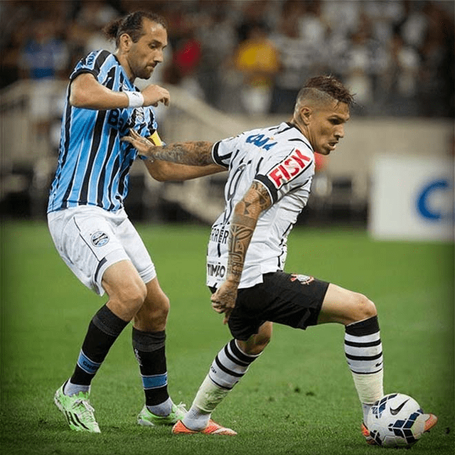  Paolo Guerrero y Hernán Barcos se enfrentaron en el 2014. Foto: difusión 