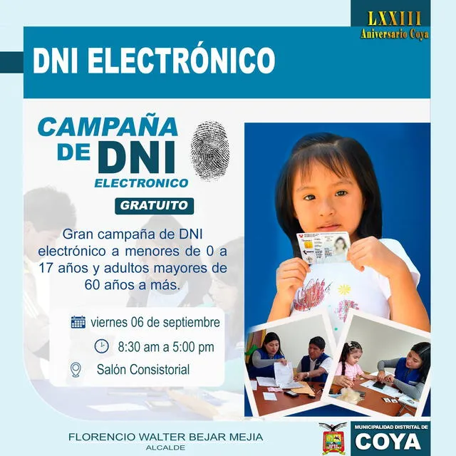  Municipalidad Distrital de Coya    