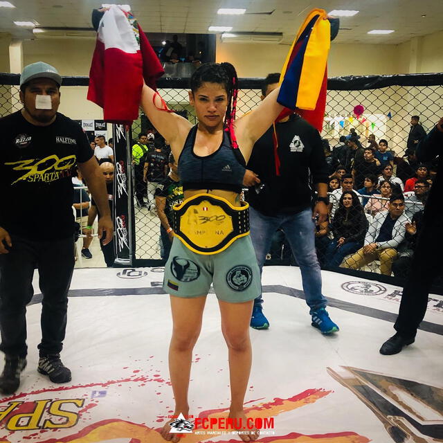  Yuneisy Duben en un evento de MMA en Perú. Foto: Fight Club Perú   