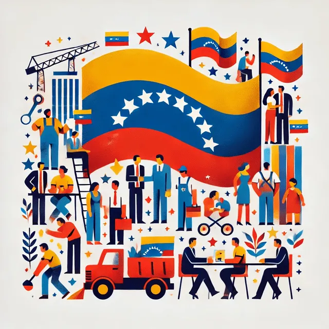 Cada 4 de septiembre, en Venezuela, se celebra a los empleados del sector público. Foto: Dall-E