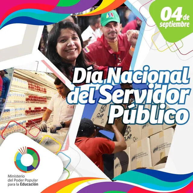 Cada 4 de septiembre, en Venezuela, se celebra a los empleados del sector público. Foto: MPPE