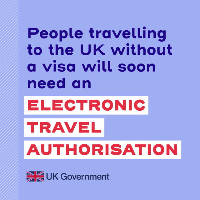 A partir de abril de 2025, todos los visitantes que no necesiten visado necesitarán una Autorización Electrónica de Viaje (ETA). Foto: @ukhomeoffice/Twitter   