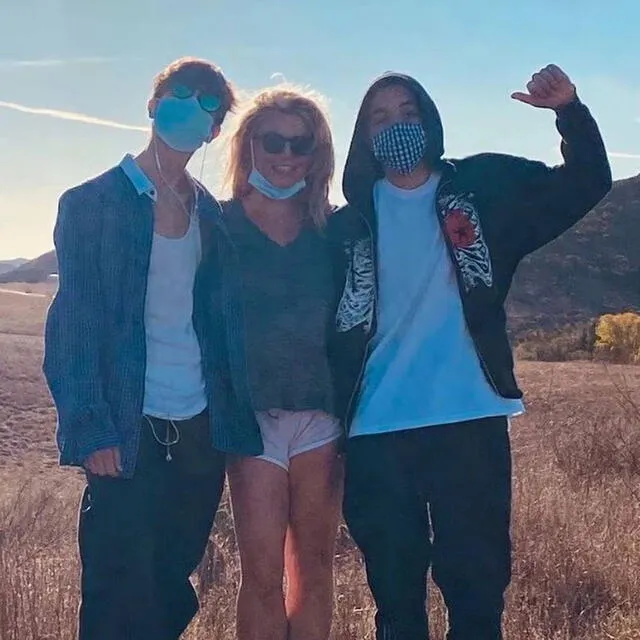  Britney Spears junto a sus hijos. Foto: Instagram   