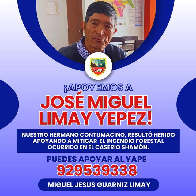 Afiche de apoyo compartido por Municipalidad de Contumaza, Cajamarca. Foto: cortesía   