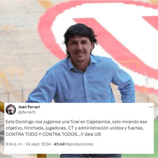 Jean Ferrari se pronunció en sus redes sociales. Foto: captura 'X'/Jean Ferrari   