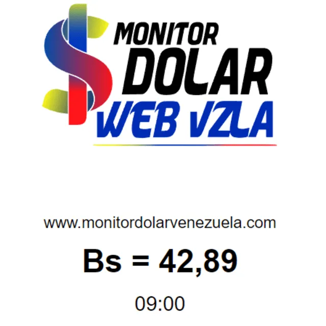 Precio del dólar en plataforma Monitor Dólar hoy, domingo 29 de septiembre. Foto: monitordolarvenezuela.com   