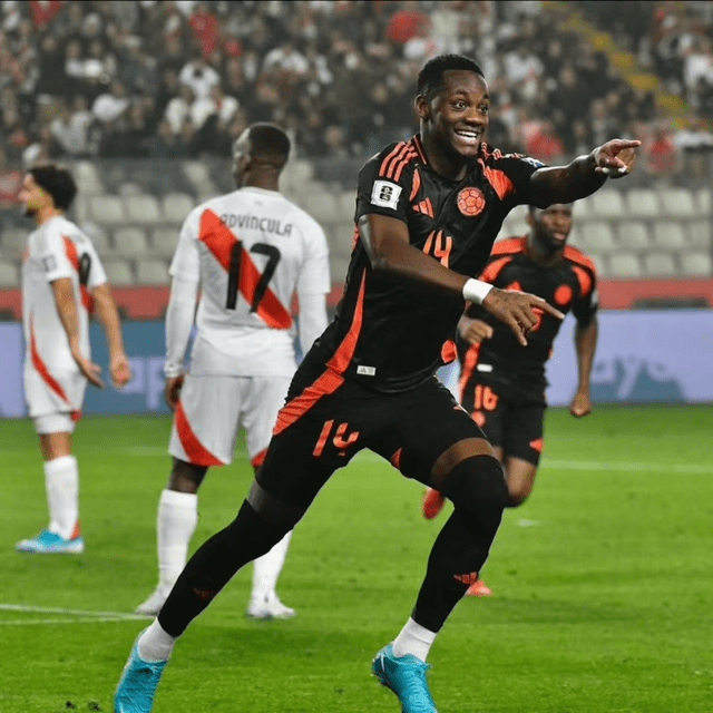  Jhon Jader Durán estuvo en el empate de Perú ante Colombia. Foto: AFP   