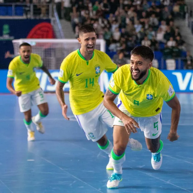 Brasil quiere dejar en claro que es el rey de los mundiales de futsal. Foto: Leto Ribas   