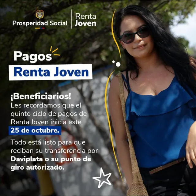 El pago de Renta Joven corresponde a la entrega del quinto ciclo en Colombia. Foto: X/ Renta Joven