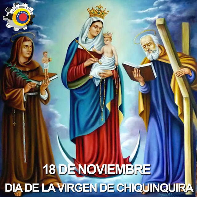 El Día de la Virgen del Rosario de Chiquinquirá se celebra cada 18 de noviembre. Foto: difusión