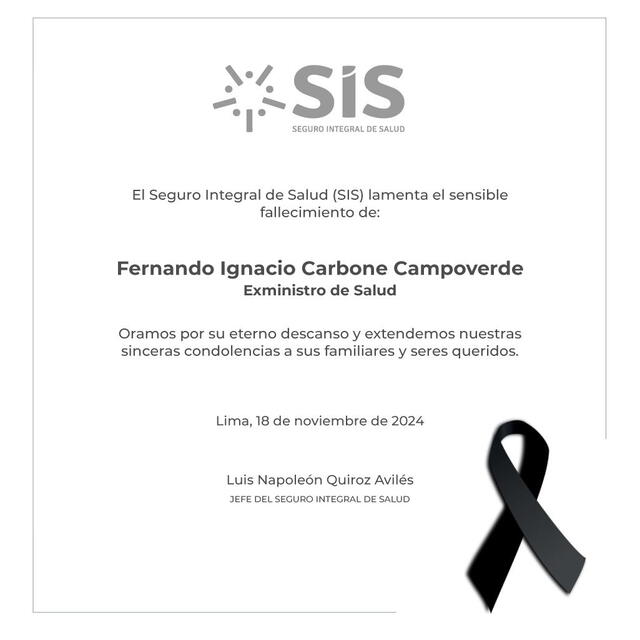 Comunicado del Sistema Integral de Salud 