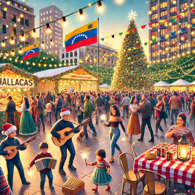 La Navidad en Venezuela se celebra este 25 de diciembre. Foto: Dall-E