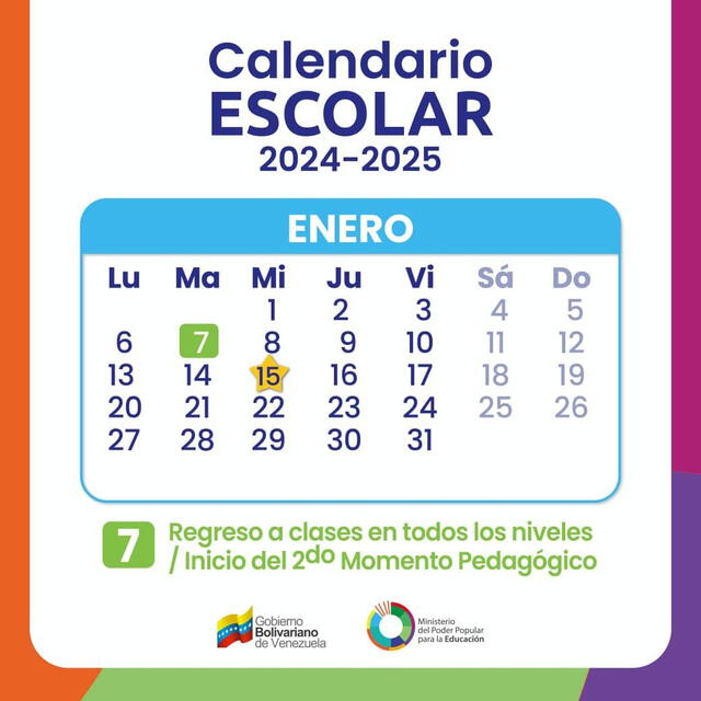 Las clases en Venezuela inician el 7 de enero. Foto: MPPE vía Canal Patria Digital