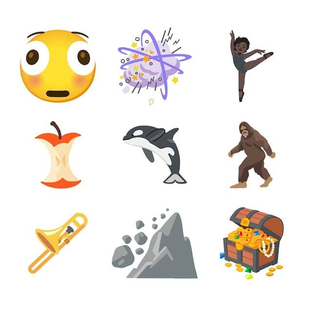  Estos son los emojis que llegarían a WhatsApp. Foto: Emojipedia   