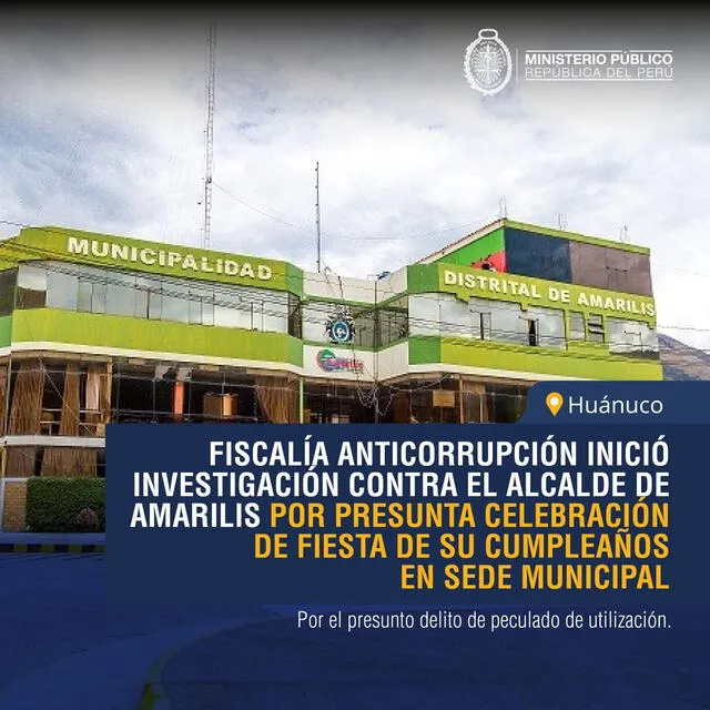 Así anunció la Fiscalía esta investigación. Foto: Ministerio Público   