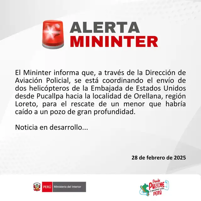 Foto: Mininter/X Foto: Mininter/X