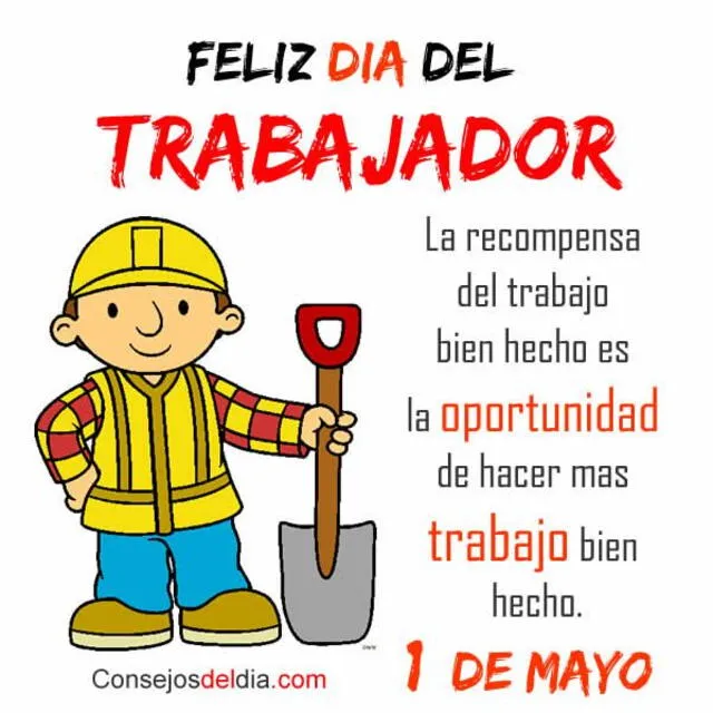 Envía las mejores imágenes por el Día del Trabajador. Foto: Pinterest   