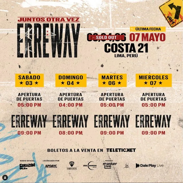 Apertura de puertas de Erreway en Lima 2025. Foto:difusión Apertura de puertas de Erreway en Lima 2025. Foto:difusión
