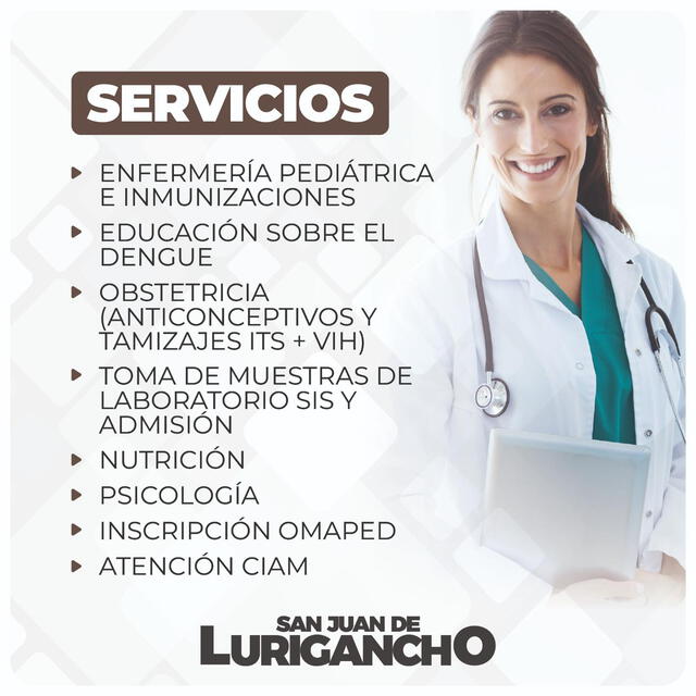  Campaña de salud gratuita en San Juan de Lurigancho.   