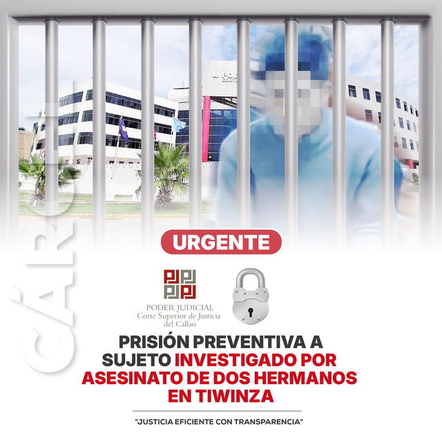 La Corte Superior de Justicia del Callao confirmó la prisión de José Galván por 9 meses, quien estaría implicado en el asesinato. Foto: Poder Judicial. La Corte Superior de Justicia del Callao confirmó la prisión de José Galván por 9 meses, quien estaría implicado en el asesinato. Foto: Poder Judicial.