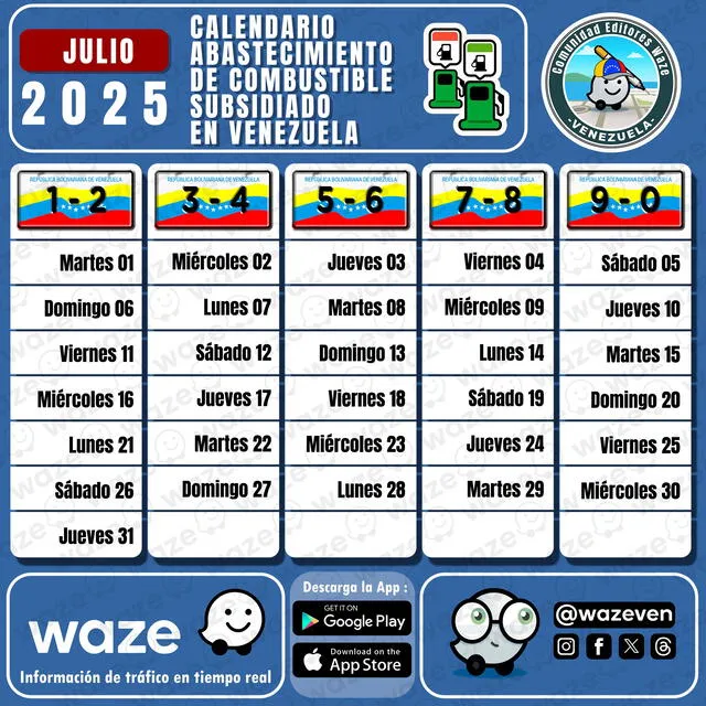 El cronograma para surtir gasolina subsidiada se renueva cada mes. El cronograma para surtir gasolina subsidiada se renueva cada mes.