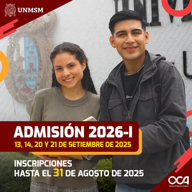  Admisión San Marcos 2026-I. Foto: UNMSM   