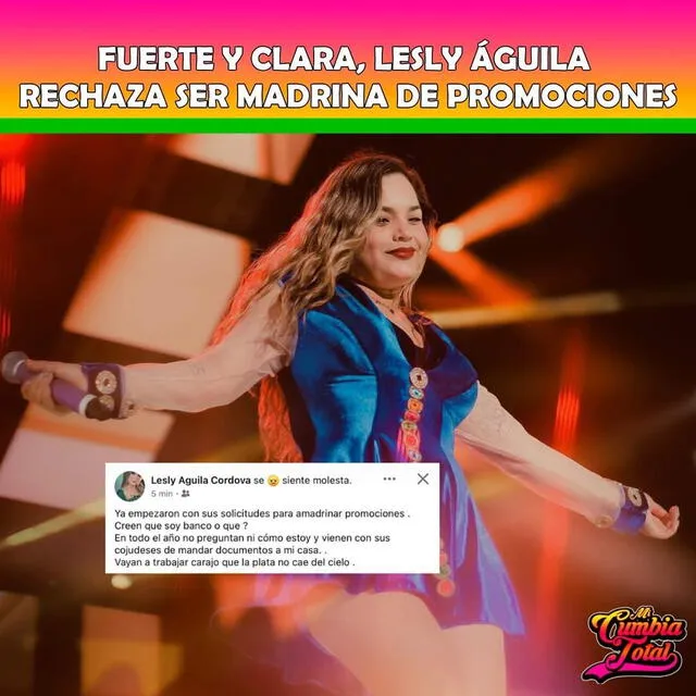 Lesly Águila es criticada. Lesly Águila es criticada.