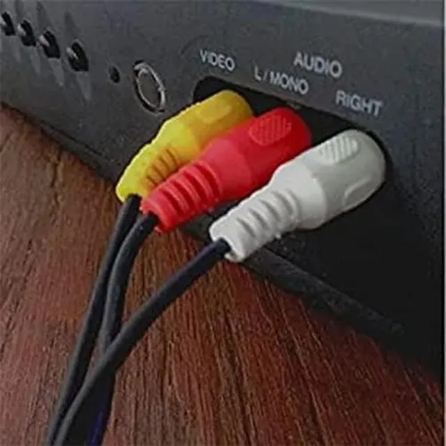  Los televisores antiguos si venían con los conectores RCA. Foto: internet   