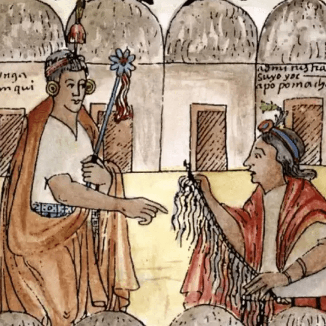  Los quipus utilizan un sistema de posicionamiento de nudos a lo largo de los cordeles. Foto: Difusión   