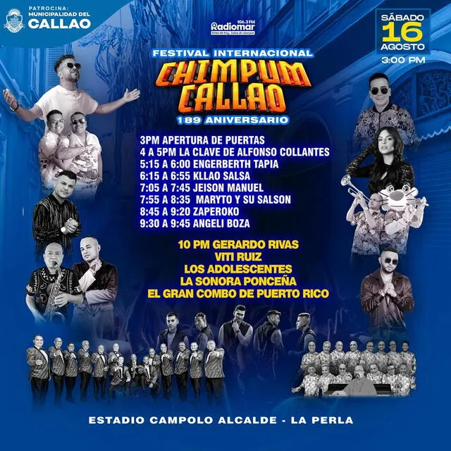 Artistas para el Festival Chim Pum Callao.   