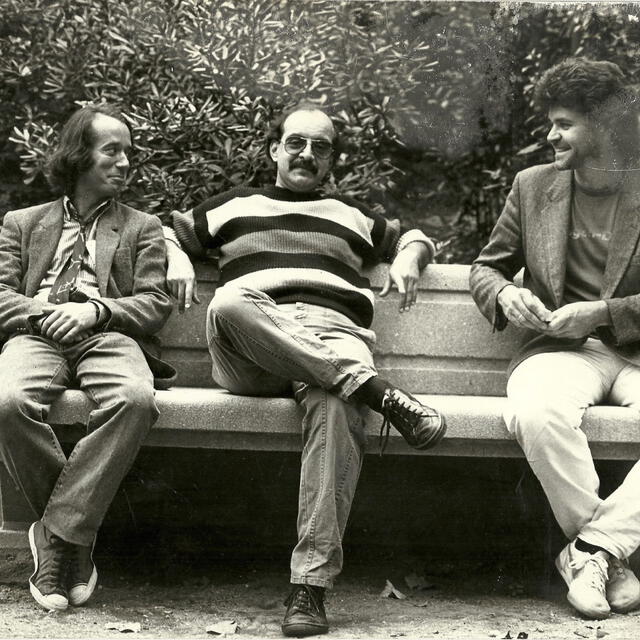  1984. M. Mujica, Enrique Luna y Magnet. Falta Julio Algendones. Foto: Perujazz.    