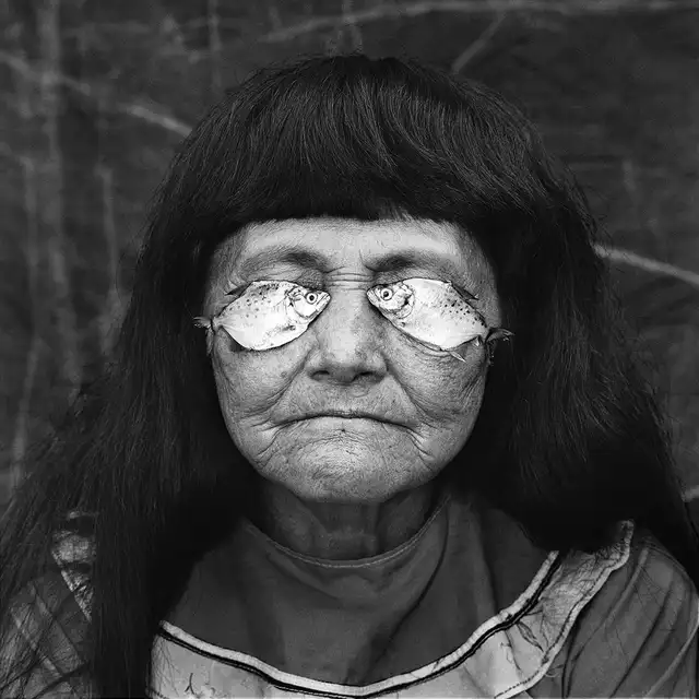  "Rostro con peces" (1996). Foto: Javier Silva Meinel.    