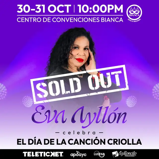 Eva Ayllón logró vender todas sus entradas para sus conciertos en Bianca. Foto: difusión. Eva Ayllón logró vender todas sus entradas para sus conciertos en Bianca. Foto: difusión.
