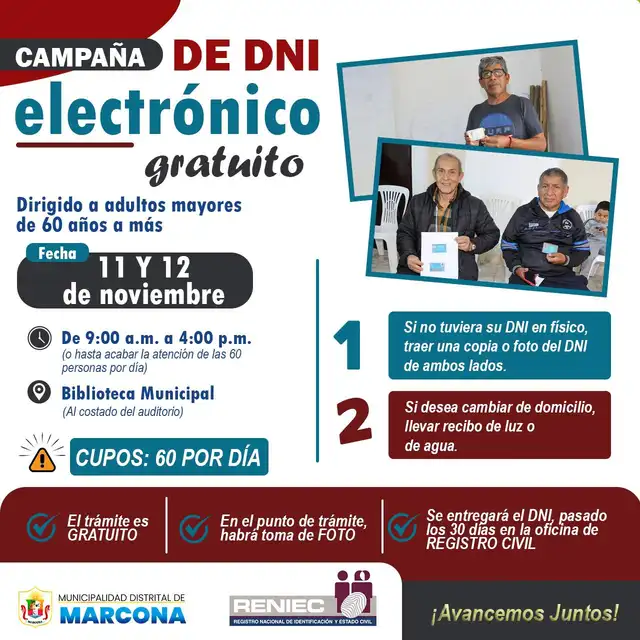 Camapaña en Marcona. Foto: Municipalidad de Marcona.   