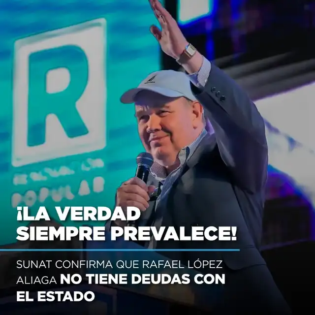 Post de instagram hecho por López Aliaga | Foto: rafaellopezaliagaoficial Post de instagram hecho por López Aliaga | Foto: rafaellopezaliagaoficial