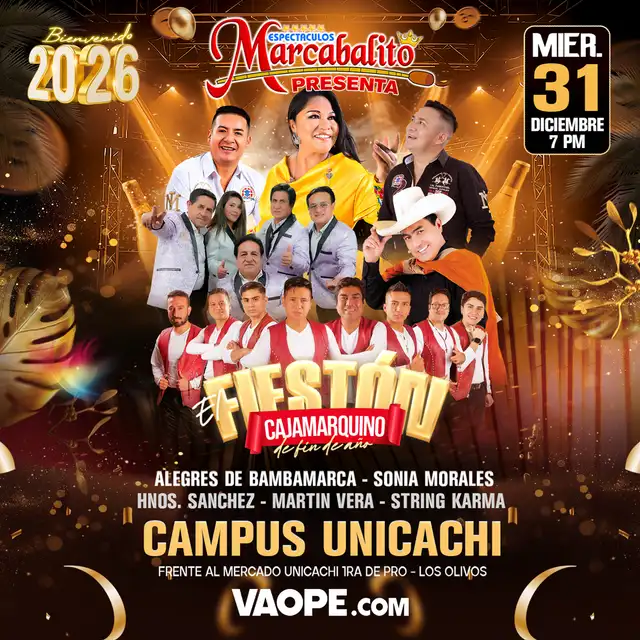  'El Fiestón Cajamarquino' se realizará en Campus Unicachi. Foto: Vaope   