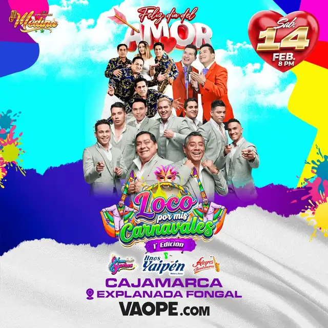 ‘Loco por mis carnavales’, primera edición, se realizará en en la Explanada Fongal. Foto: difusión.   