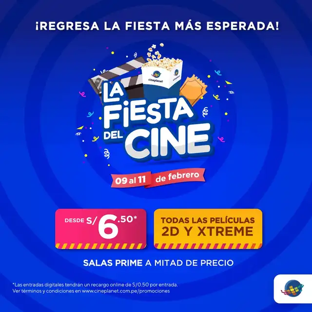  Fiesta del Cine 2026 en Cineplanet. Foto: Cineplanet   