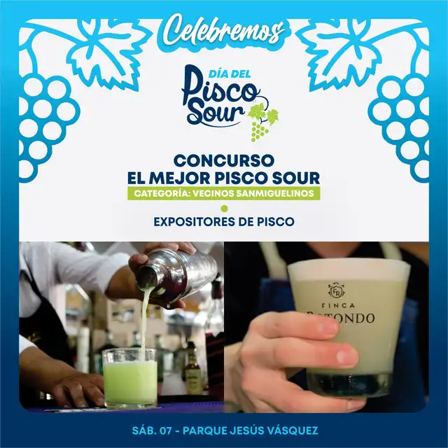 San Miguel celebrará el Festival del Pisco Sour.