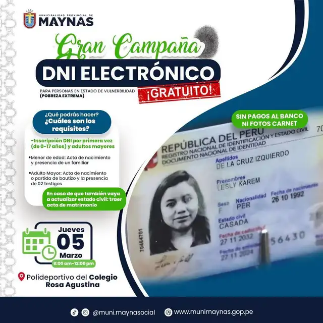 Campaña de DNIe en Maynas   