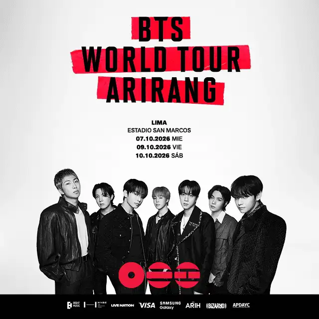 BTS ofrecerá tres conciertos en el Estadio de San Marcos, en Perú, en octubre de 2026