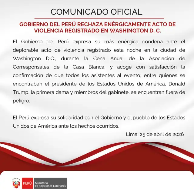 Comunicado de la Cancillería
