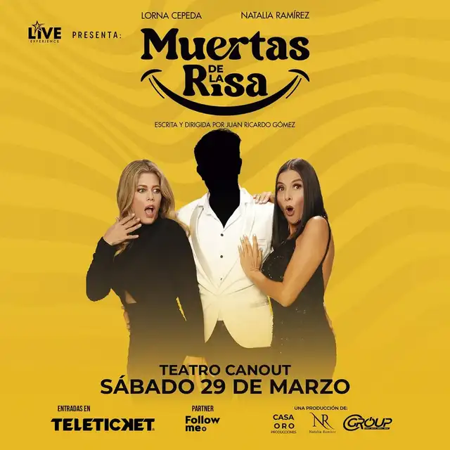 'Muertas de la risa', la nueva comedia de Natalia Ramírez y Lorna Cepeda. 'Muertas de la risa', la nueva comedia de Natalia Ramírez y Lorna Cepeda.