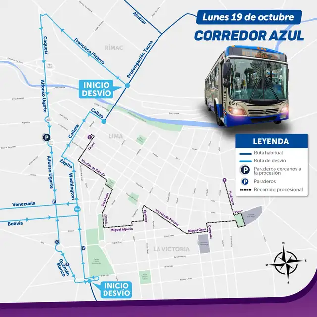 Desvío del corredor azul Desvío del corredor azul