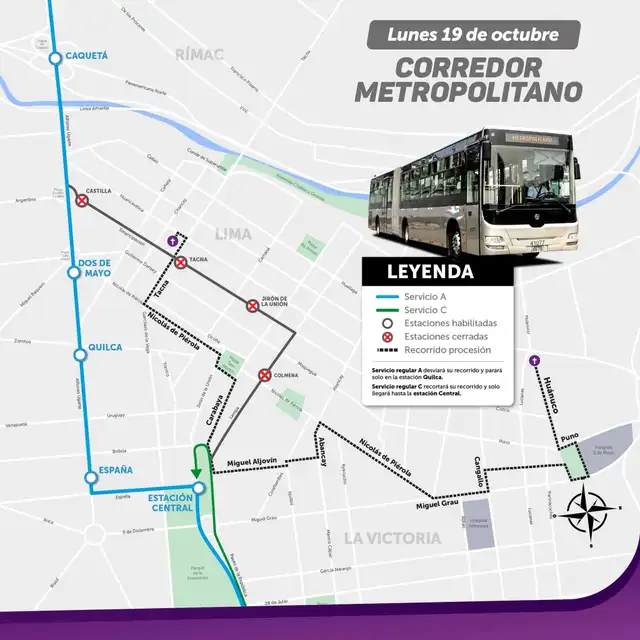 Desvíos corredor metropolitano Desvíos corredor metropolitano