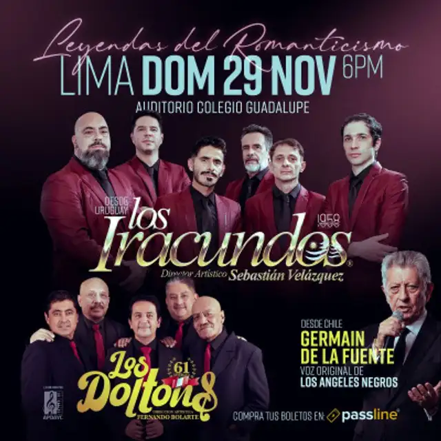 Las citas musicales tendrán lugar en Huancayo, Moyobamba, Iquitos, Cajamarca y Lima, mostrando los grandes éxitos de estas icónicas agrupaciones de la Nueva Ola.