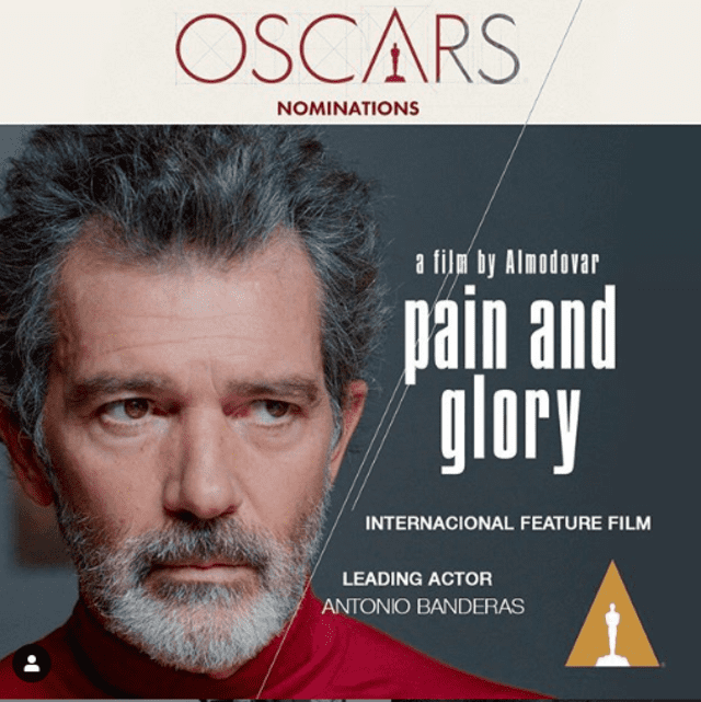 Antonio Banderas nominado a mejor actor a los Premios Oscar.