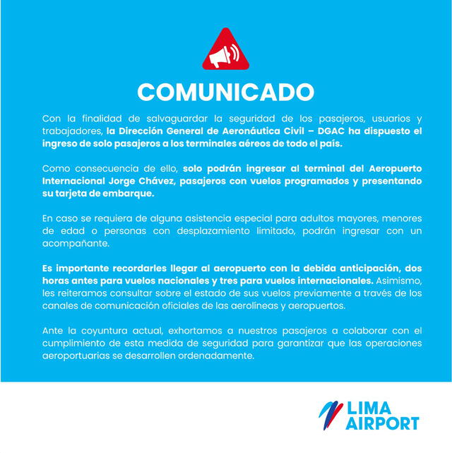 Comunicado de LAP