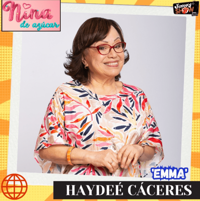 Haydeé Cáceres interpreta a Emma, abuela de la protagonista Nina, en 'Nina de Azúcar'. Foto: Instagram. Haydeé Cáceres interpreta a Emma, abuela de la protagonista Nina, en 'Nina de Azúcar'. Foto: Instagram.